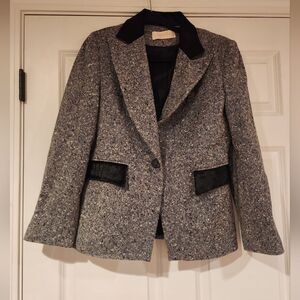 Lavantino 100% wool vintage black and white suit jacket